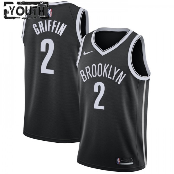 Brooklyn Nets Trikot Blake Griffin 2 Nike 2022-23 Icon Edition Schwarz Swingman - Kinder